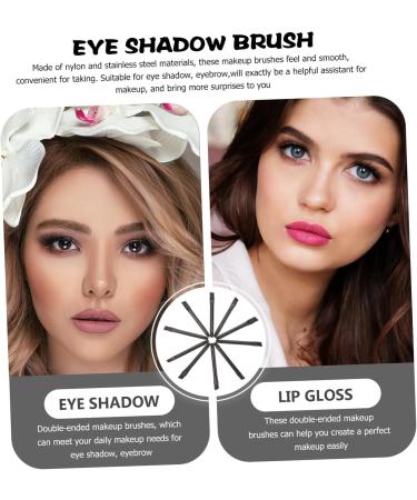 NOLITOY 30 Pcs Eye Shadow Brush Cosmetic Eye Makeup Eyebrow Brush Applicator Sponge Nylon Black 5.8X0.7X0.5CMx3pcs Blackx3pcs - Buy Online on GoSupps.com