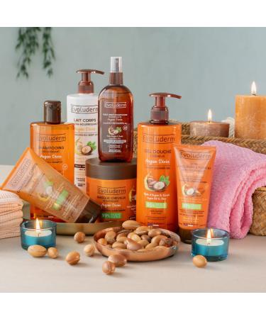 Evoluderm - Routine Nourrissante Corps & Cheveux 7 produits - Soin Corps et Cheveux - Nourrissant - Argan Divin - Fabrication Fran aise
