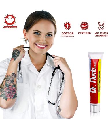 Dr. Numb 5% Lidocaine Numbing Cream with Maximum Strength for Pain Relief - 30g - Buy Online on GoSupps.com