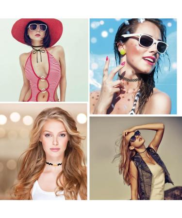 PAXCOO 50Pcs Black Choker Necklaces Set for Teen Girls and Women - Trendy and Stylish Collection - Buy Online on GoSupps.com