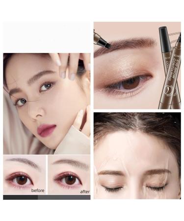 Long-Lasting Waterproof Eyebrow Microblading Pen | Grayish Brown | 4 Point Brow Pen for Natural, Smudge-proof Eye Makeup - Buy Online on GoSupps.com