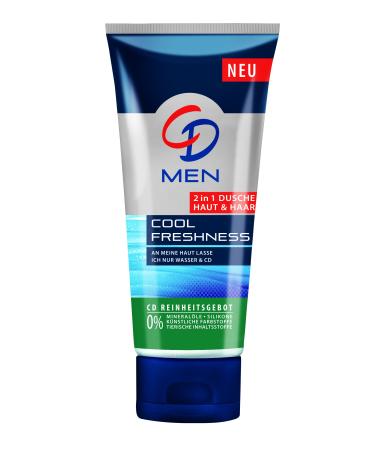 CD Men Cool Freshness 2-in-1 Shower Gel Bottles for Skin and Hair 4 Pack 200ml
