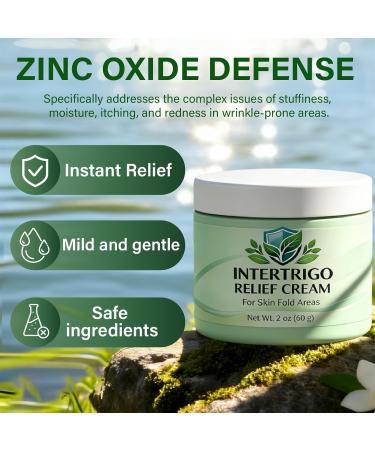 Intertrigo Cream - Intertrigo Barrier Cream With Zinc Oxide & Undecylenic Acid Helps Support Skin Comfort Reduce Moisture & Friction - 2 Oz (1 1) 2 Fl Oz (Pack of 1) 1 - Buy Online on GoSupps.com
