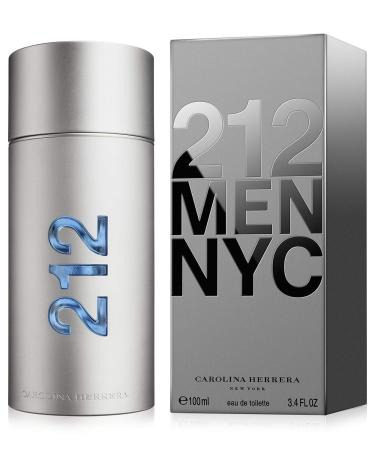 Carolina Herrera 212 MEN EDT SPRAY 100ML 3.4OZ NEW grey 126544 1.13 Fl Oz (Pack of 3) - Buy Online on GoSupps.com