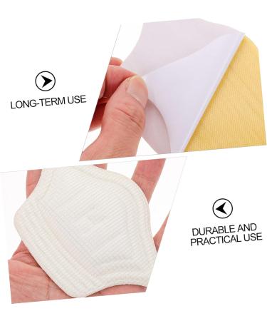 FOMIYES Heel Cushion Stickers - 15 Pairs Self-Adhesive Half Size Heel Grips for Women - Cuttable White Sponge Sandal Cushion Protectors - Buy Online on GoSupps.com