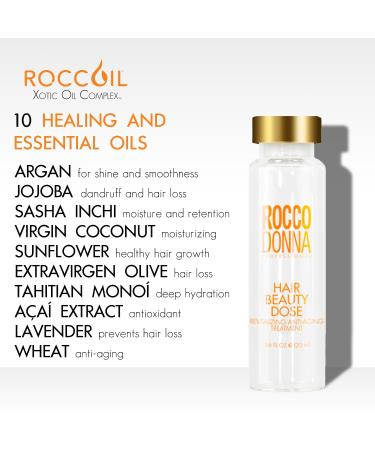 Rocco Donna Hair Beauty Dose | Revitalizing Anti-Aging Treatment | Hair Damage Reversal | 1 oz - Shop Internationally - Buy Online on GoSupps.com