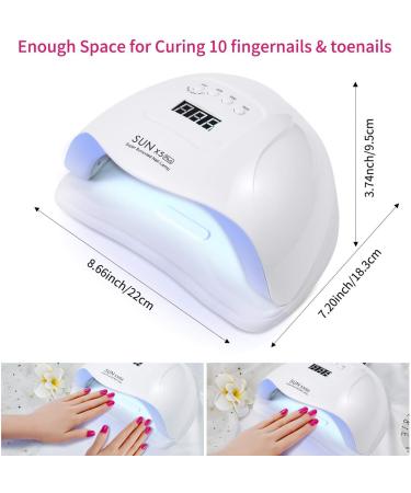 Qsylar Nail Dryer: 36 Led Lights Professional Gel Polish Lamp with Automatic Sensor, 4 Timers - Portable Acrylic Gel Nail Light for Home Use - Buy Online on GoSupps.com