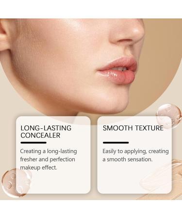 homomdy Makeup Foundation Stick Full Coverage Moisturizing Concealer Foundation for Mature Skin Natural Finish Brightens Skin Lightweight & NonGreasy 2pcs - Buy Online on GoSupps.com