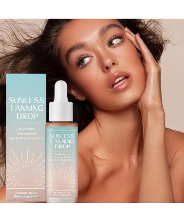  G n rique Body Tanning Drops Nourishing Tanning Drops Long-Lasting Hydrating Mild Natural Beauty Lotion for Home Beach Travel Outdoor Vacation Sunless Tan 60 ml - Buy Online on GoSupps.com