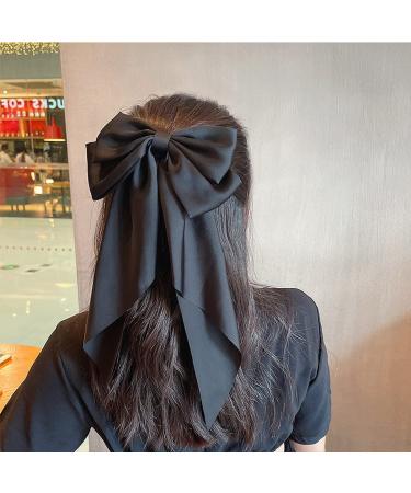 Zeaybsr Elegant Long Hair Clip - 33cm Black Candy Loop Hair Accessories for Women and Girls - Buy Online on GoSupps.com