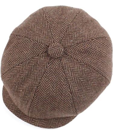 Pesaat Newsboy Cap for Toddler Boys | Vintage Tweed Driver Cap for Kids | Coffee | 2-5 Y, 4-7 Y - Buy Online on GoSupps.com