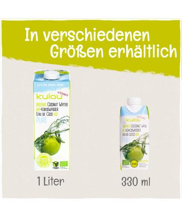 Kulau Organic Coconut Water 1L - 100% Pure No Sugar Pack of 12 - Buy Online Internationally - Buy Online on GoSupps.com