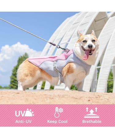 Buy Kuoser Cooling Vest for Dogs | Breathable & Reflective Safety Coat for Summer | Perfect for Small & Medium Dogs - Training Pink - Buy Online on GoSupps.com