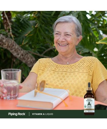 Piping Rock Vitamin A Liquid Drops | 2 fl oz | with Organic MCT Oil | Non-GMO Gluten Free Supplement - Buy Online on GoSupps.com