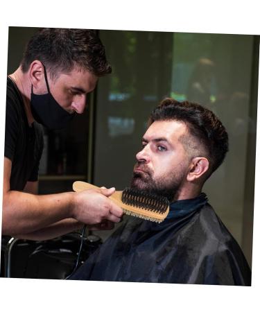 Beavorty Double-Sided Beard Brush & Cosmetics Kit | Men's Grooming Set | European Beech Comb Gift for Men | 23x5.8x4.5cm - Buy Online on GoSupps.com
