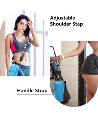 Buy Lokass Adjustable Shoulder Belt for Stanley Cup Carrier 142.2 cm Metal Hook Pink/White Ideal Replacement Strap for Crossbody & Handbags - Buy Online on GoSupps.com