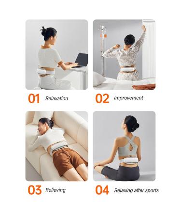 Portable Wireless Heating Cushion & Waist Massage Device - Fast Heated Belly Band for Women & Girls (KPF-W11) - International Shipping Available - Buy Online on GoSupps.com