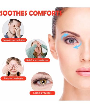 Reusable Gel Eye Mask for Dark Circles & Puffiness - Cold/Hot Packs for Migraine Relief - 3 Pack - Buy Online on GoSupps.com