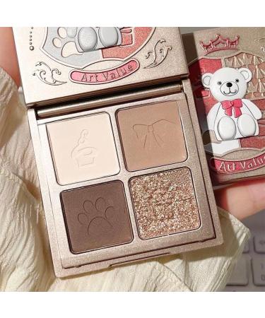 Eyeshadow Velvety Pigmented Blendable Matte Metallic & Shimmer Finishes Creamy Formula Four Way Quad Eye Shadow Palette (2) - Buy Online on GoSupps.com