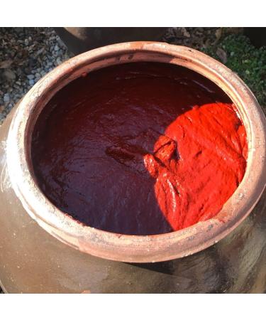 Traditional Gochujang (Chili paste) from South Korea - 100% local Korean ingredients. Slow fermentation Aged in clay pots. 200 gram - Buy Online on GoSupps.com