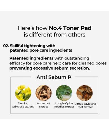 Numbuzin No.4 Pore Zero Toner Pad | Gentle Exfoliator with PHA & LHA | Korean Skin Care for Face | 70 Pads 6.42 fl.oz - Buy Online on GoSupps.com