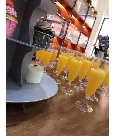 18 Pack of Clear Mini Plastic Champagne Flutes - Disposable Mimosa Wine Glasses for Wedding Parties - 5.5oz Toasted Flutes for Cocktails - Buy Online on GoSupps.com