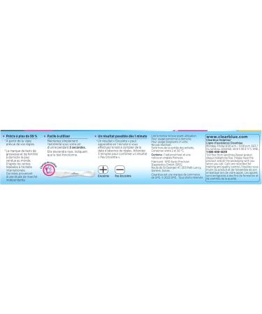 Clearblue Rapid Detection Pregnancy Test Result as Fast as 1 Minute 1 Count 1 count (Pack of 1) - Buy Online on GoSupps.com