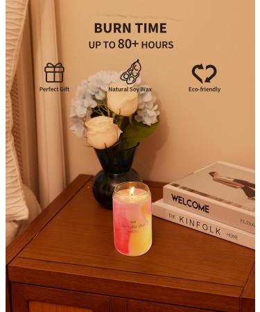 IZIDDO Extra Strong Scented Candles - Rose & Musk | 80 Hour Burn Time | Handmade Tie-Dye Home Decor Gifts for Women | 11.5oz Red Marble Candle - Buy Online on GoSupps.com