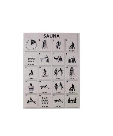 eliga bathing rule board silver for sauna international