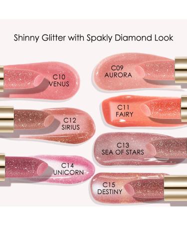 CATKIN Tinted Lip Balm Glitter Lip Stain Ultra Hydrating Lip Moistrurizer Lip Care with Vitamin E Nourishing For Cracked & Dry Lips 0.12 oz C09 Aurora - Light Pink - Buy Online on GoSupps.com