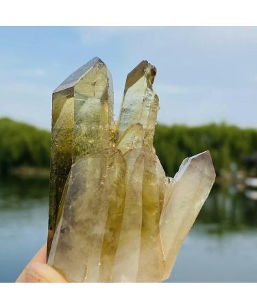 100G Natural Citrine Cluster Specimen Quartz Crystal Suitable for Home ERTEYIN - Buy Online on GoSupps.com