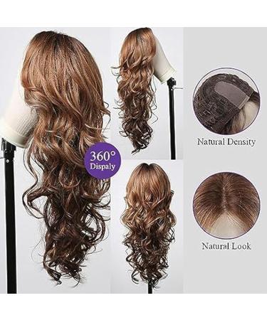 Buy Testar 28-Inch Long Curly Brown Wigs for Women - Natural Glue-Free Synthetic Heat-Resistant Daily Wear | Welly Wigs - International Shipping Available - Buy Online on GoSupps.com