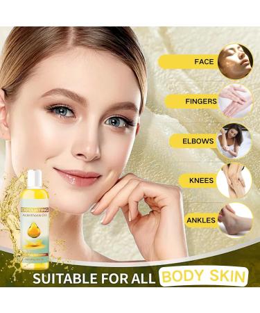 Exfoliating Acanthosis Peeling Oil Exfoliation Body Oil Peeling Solution Skin Peel Dark Spot Corrector Oil Yellow Peeling Oil Body Skin Care Exfoliation Oil Dark Spot Remover For Body Hand Feet - Buy Online on GoSupps.com