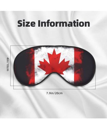 Canadian Flag Eye Mask | Soft Adjustable Sleep Mask for Men & Women | International Shipping - Buy Online on GoSupps.com