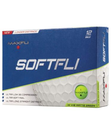 Maxfli SoftFli Matte Golf Balls green