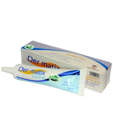 1 Tube (15 Grams) of Der matix Ultra Advanced Scar Formula Advanced Silicone Gel for Cosmetic Improvement of Keloids Surgical Burn & Hypertrophic Scars Made in USA