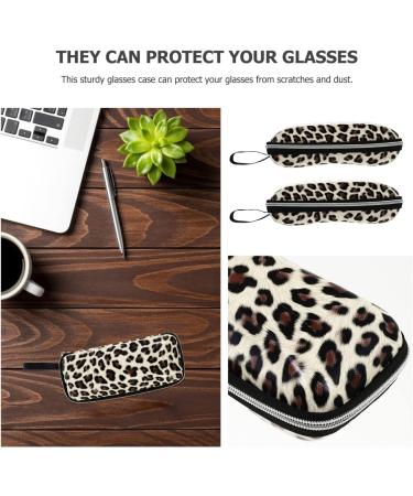 Milists 2-Pack Leopard Leather Sunglasses Case - Portable & Lightweight Unisex Reading Glasses Holder - Buy Online on GoSupps.com