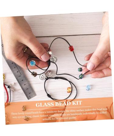 TEHAUX 240 Pcs Beads for Jewelry Making Beaded Bracelet Hand Jewelry Glow in The Dark Beads Round Beads Bracelet Beads Glow Accessories Jewlery Bead Decor Necklace Glass Gold Sandstone - Buy Online on GoSupps.com