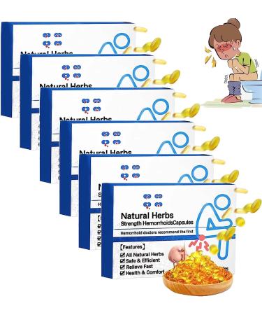 G neric Heca Natural Herbal Strength Hemorrhoid Capsules 7pc/Box Natural Herbs Strength Hemorrhoids Capsules Natural Hemorrhoid Relief Capsules Hemorrhoid Suppository (6pcs)
