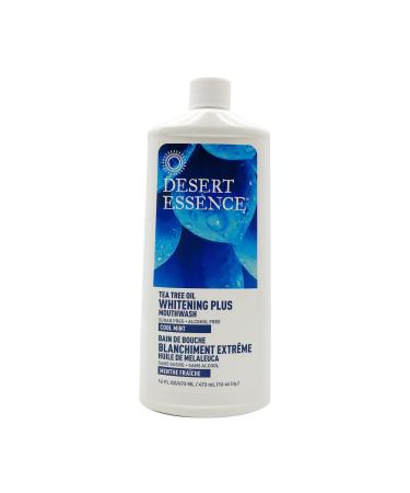 Desert Essence Mouthwash Tea Tree Whitening Mint 16 Fluid Ounce