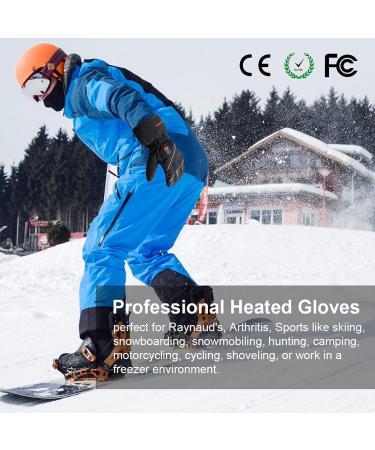 Savior Heat Rechargeable Heated Gloves - Medium Black-S01 | Electric Heated Skiing & Snowboarding Gloves for Men and Women - Buy Online on GoSupps.com
