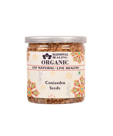 Blessfull Healing Organic Coriander Seeds 300 Gram Airtight Container (Packing May Vary)