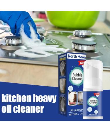 Bubble Cleaner for Kitchen | Powerful Multipurpose Foam Cleaner | 30ML Rinse Cleaning Foam Household Cleaning Supplies for Hoods Pots Grill Stoves Sinks - Buy Online on GoSupps.com