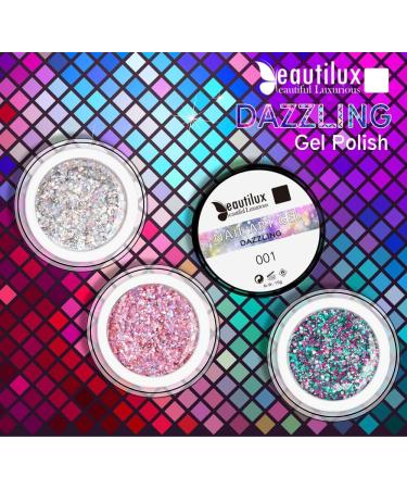 Beautilux Gel Polish Kit Dazzling Nail Gel Polish Holographic Sequins Nails Art Gels Lacquer Glitter Bling Gel Varnish 6pcs/Set - (Color: 001-006) - Buy Online on GoSupps.com