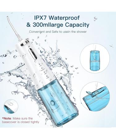 Buy Cordless Water Flosser - FAIRYLOVE 300ML Oral Irrigator 4 Pressure Modes Rechargeable Dental Flosser for Teeth Cleaning - Fast International Shipping - Buy Online on GoSupps.com