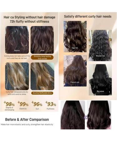 Moroccan Volume Moisturizing Elasticity Long-Lastin Styling Cream Long-lasting Styling Moroccan Hydrating Plumping Supple Hydrating Essential Oil Essence for Dry Damaged Curly Hair Care (1PCS) - Buy Online on GoSupps.com