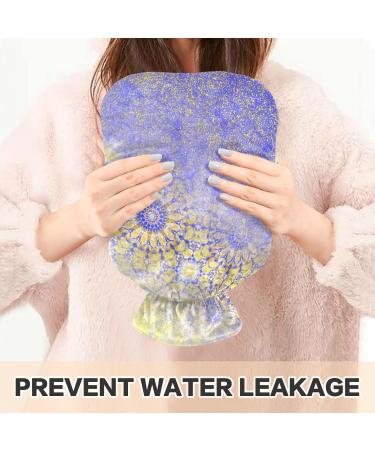 NAANLE 2L Mandala Flower Hot Water Bottle with Cover | Pain Relief for Menstrual Cramps | Heat & Cold Therapy for Hands & Feet - Buy Online on GoSupps.com