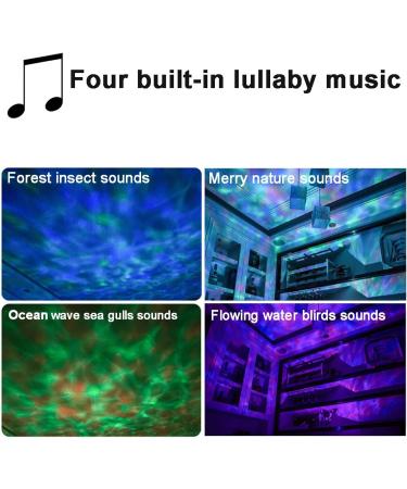 Ocean Projector LIGHIGH Star Projector Night Light with Remote Control and Timer White Noise Projector Sound Music Machine for Girls Boys Gifts - Buy Online on GoSupps.com