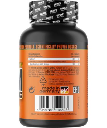 Weider Maximum KRea-Genic Creatine Capsules - High Dose Double Buffered Creatine Monohydrate for Muscle Growth & Power | 100 Capsules - Buy Online on GoSupps.com