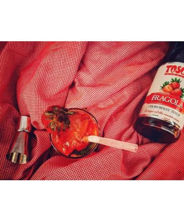 Toschi Strawberry Toschi Toschi Cocktail Syrups 1 Liter + Italian Gourmet Pulp 400 g Set of 3 - Buy Online on GoSupps.com